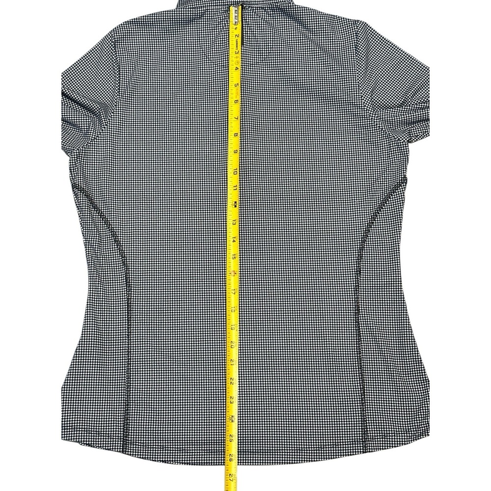 Rhoback Performance Quarter Zip BL/White Logo Pullover Women's Size M Poly/Spand - Picture 6 of 8